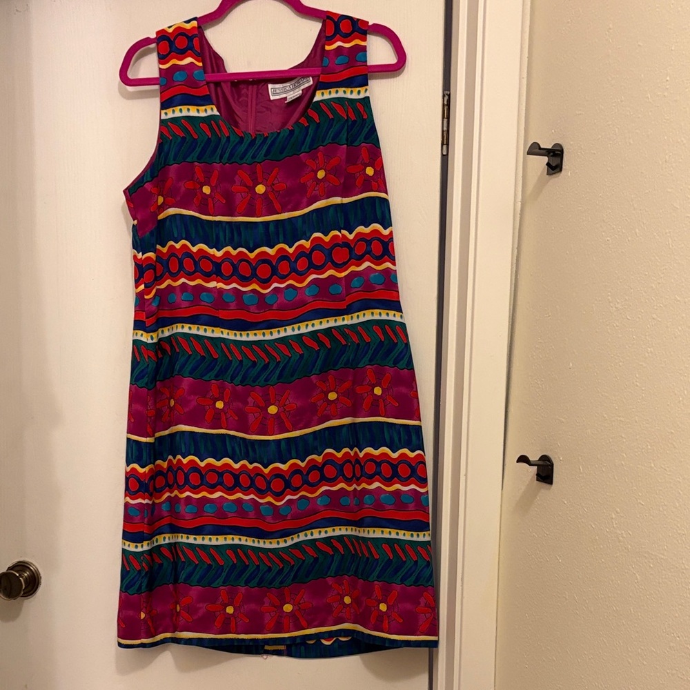 Jessica Howard Multicolor Striped Midi Dress